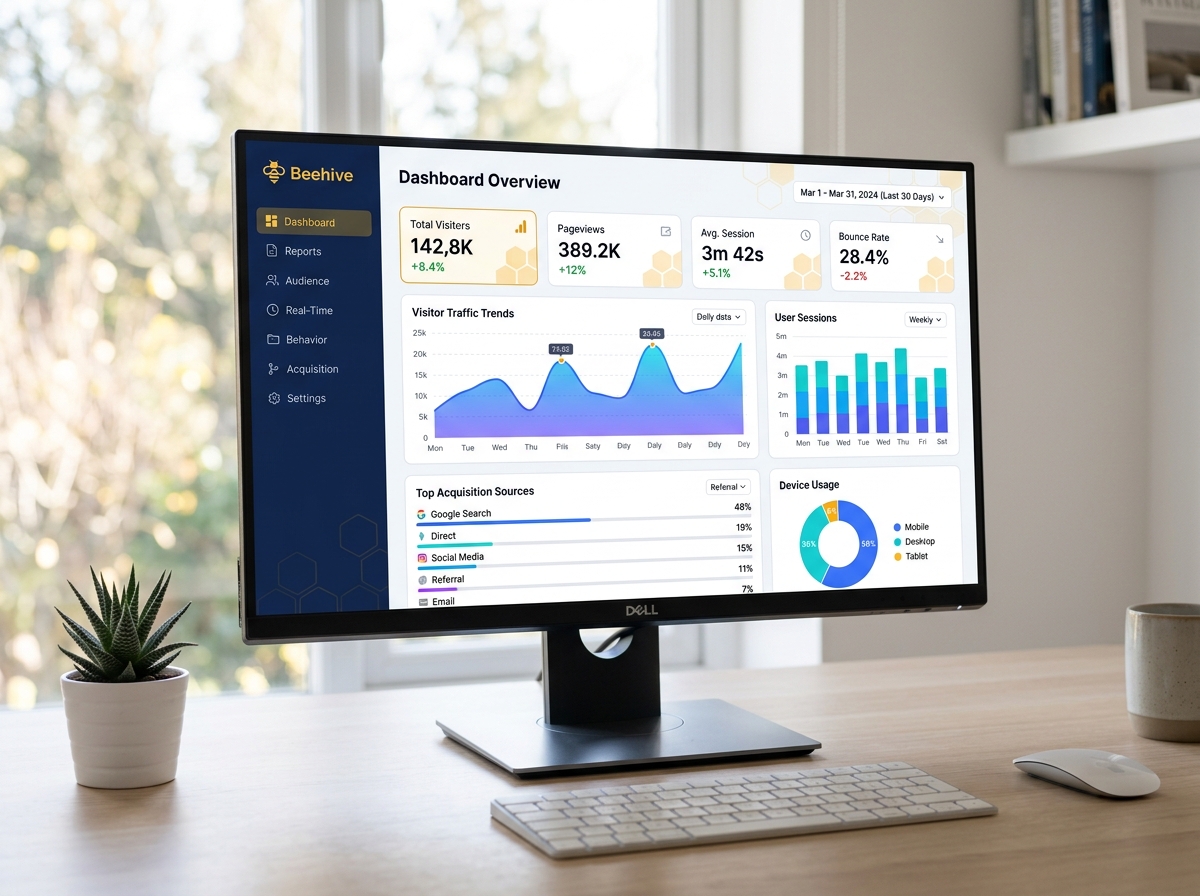 Thumbnail preview of Beehive — WordPress Analytics Plugin